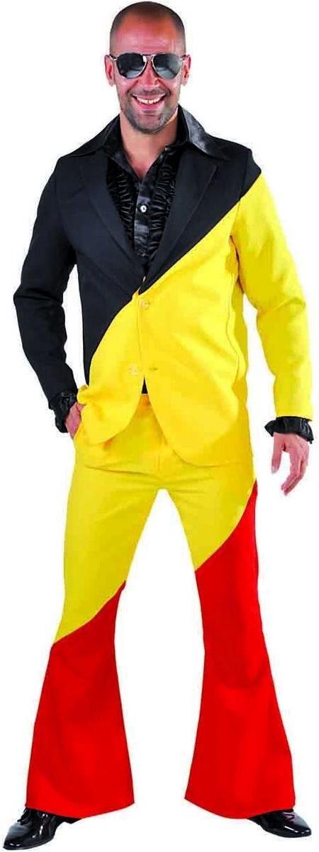 Vlaggen Kostuum | Wapperende Belgische Vlag | Man | XL | Carnaval kostuum | Verkleedkleding